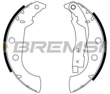Гальмівні колодки зад. Xsara 97-05/Peugeot 306 93-2 (Bendix) (229х42) BREMSI GF0107 (фото 1)