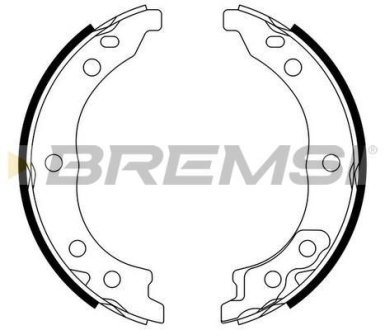 Колодки ручного гальма Ducato 94-02/Boxer 02- (Bendix) BREMSI GF0187 (фото 1)