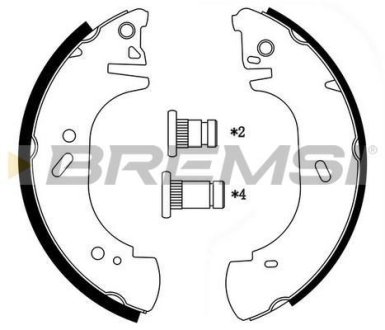 Гальмівні колодки зад. Master/Movano 98-01 (LPR 07400) (барабан) BREMSI GF0233 (фото 1)