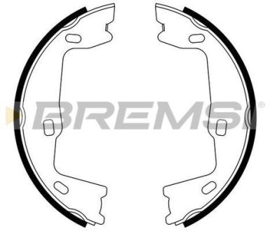 Колодки ручного гальма Opel Astra F 91-01/Vectra A,B 88-03 BREMSI GF0349