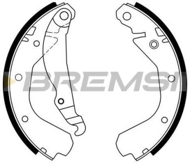 Гальмівні колодки зад. Opel Ascona C 81-88/Vectra A 88-95 (GM) BREMSI GF0350 (фото 1)