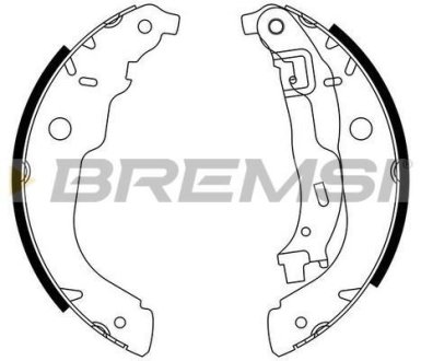 Гальмівні колодки зад. Peugeot 207 06-/ Citroen DS3, C3 06-(Bosch) BREMSI GF0389