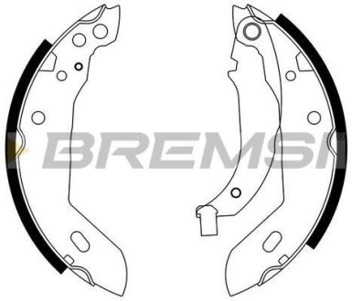 Гальмівні колодки зад. Peugeot 309 85-93/ Renault Clio 90-98 (TRW) BREMSI GF0411