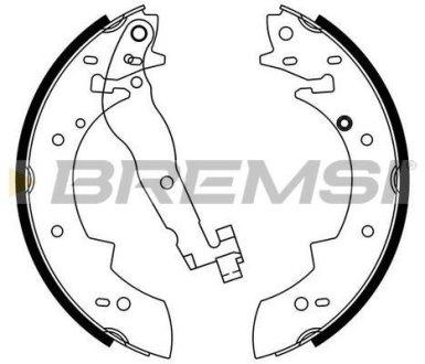 Гальмівні колодки зад. BMW 3 82-94/Peugeot 405 87-96/Volvo 340 (TRW) BREMSI GF0419