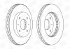 Диск гальмівний передній (кратно 2) Volvo S40, V40/Mitsubishi Carisma, Galant, Lancer (98-) CHAMPION 561926CH (фото 1)