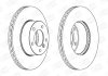 Диск тормозной передний (кратно 2) Bmw 1 (06-12), 1 (03-13), 3 (04-12), Z4 (09-16) CHAMPION 562342CH (фото 1)