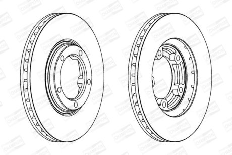 MITSUBISHI диск гальмівний передн. L300/400,Space Gear CHAMPION 562800CH