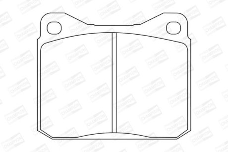 VW гальмів.колодки передн.LT28-55 75- CHAMPION 571255CH