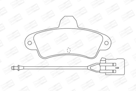 FORD гальмівні колодки задн. Mondeo I,II 93- CHAMPION 571755CH