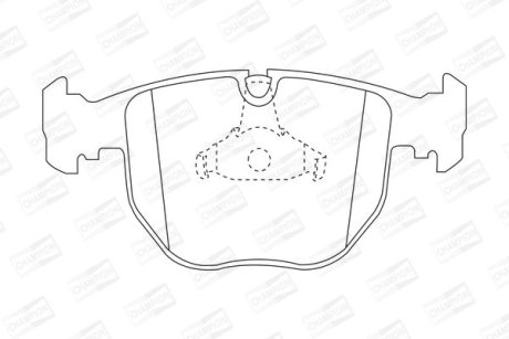 Колодки тормозные дисковые передние BMW 540i, 740i, X5 CHAMPION 571873CH