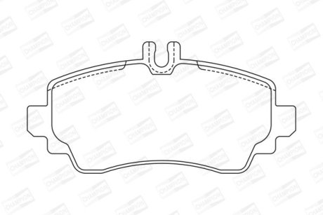 Колодки гальмівні передні A-KLASA 98- CHAMPION 571944CH