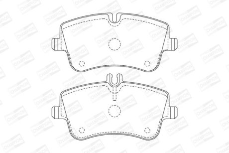 Колодки тормозные дисковые передние MB C-Class (W203), CLK (C209) CHA CHAMPION 571986CH