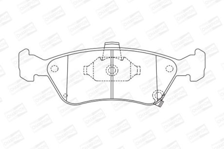 Колодки тормозные дисковые передние Toyota Avensis (97-03) CHAMPION 572400CH