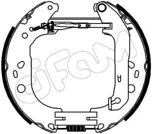 FORD Гальмівні колодки (барабан) Kit premounted, Focus II 04- CIFAM 151229