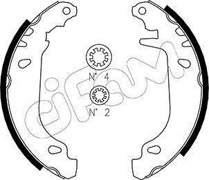 RENAULT К-т тормозных колодок 11 1.1 83-, 19 1.4 89-, CLIO 1.2 96-, TWINGO 1.2 93- CIFAM 153345