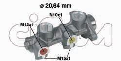 OPEL головний гальмівний циліндр D20,64mm Vectra 1.4/1.8/1.7D 88- CIFAM 202180 (фото 1)