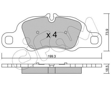 PORSCHE Колодки гальмівні передн. 911, BOXSTER CIFAM 82210270 (фото 1)