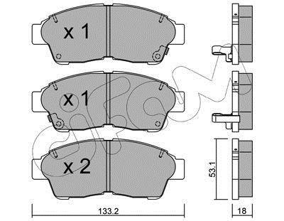 TOYOTA Гальмівні колодки передн. Camry,Carina E,Corolla 92- CIFAM 8221490
