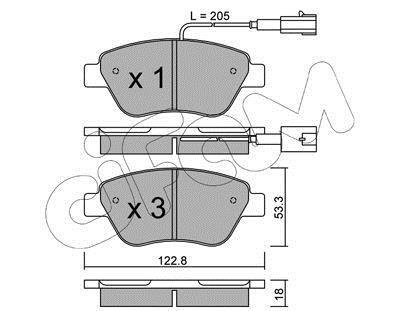 OPEL Гальмівні колодки передні Corsa 06 - CIFAM 8223210