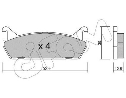 Гальмівні колодки зад. Mazda 323/626 94-04 (akebono) CIFAM 8223900