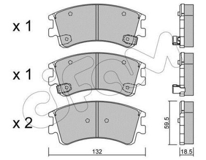 Гальмівні колодки пер. Mazda 6 02- CIFAM 8224760