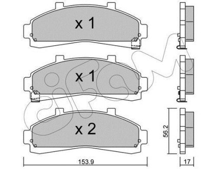 FORD USA Колодки гальмівні передн. EXPLORER 4.0 93- CIFAM 8226830