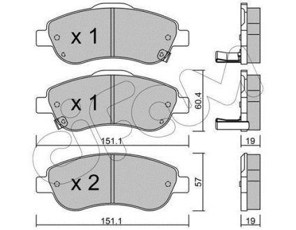 HONDA Тормозные колодки передние CR-V 07- CIFAM 8227890