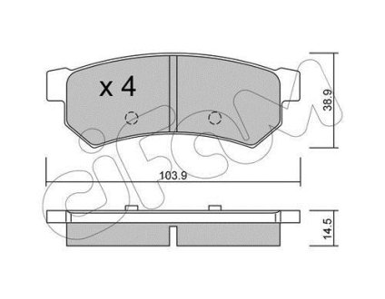 CHEVROLET Тормозные колодки задн.Lacetti,Daewoo Nubira CIFAM 8228460