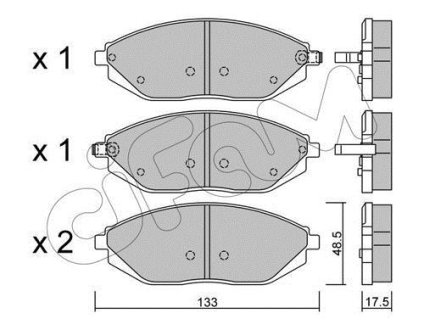 Гальмівні колодки пер. Spark 10- CIFAM 8229080