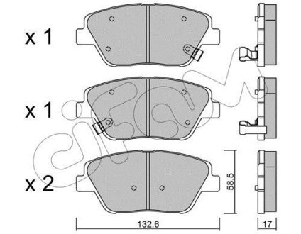 HYUNDAI Тормозн.колодки передн.Sonata NF,Kia Optima 09- CIFAM 8229450