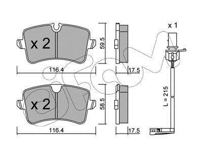 Колодки гальмівні задні Audi A6/7 11- CIFAM 8229550K