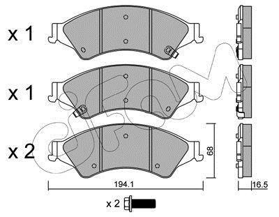 FORD гальмів.колодки передн.Ranger 11- CIFAM 8229710