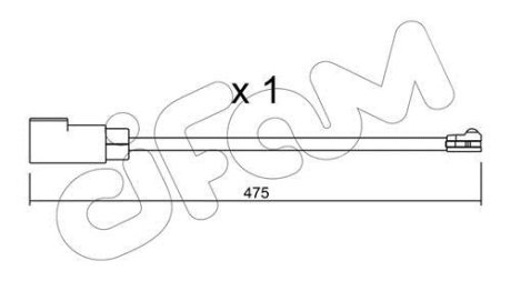 FORD датчик зносу передн. гальм. колодок Transit Custom12- CIFAM SU329