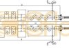 Трос ручного гальма зад. Connect 02- Л=Пр. (низька база/-ABS) (1792/1582x2) COFLE 105334 (фото 1)