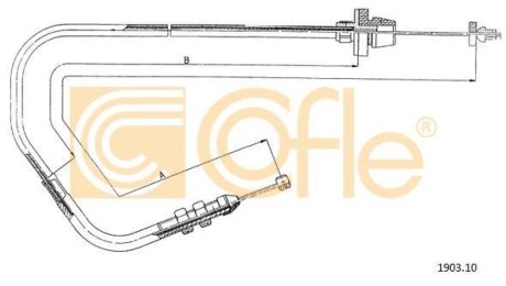 Трос газу FIAT Panda 85-03 COFLE 190310