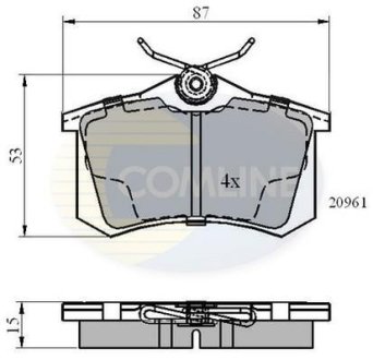 Деталь COMLINE CBP0108