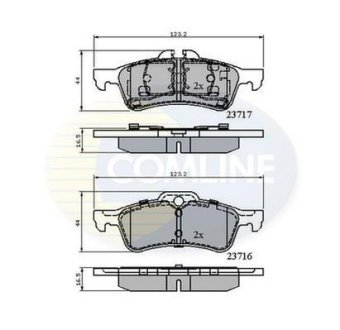 - Гальмівні колодки до дисків COMLINE CBP01317