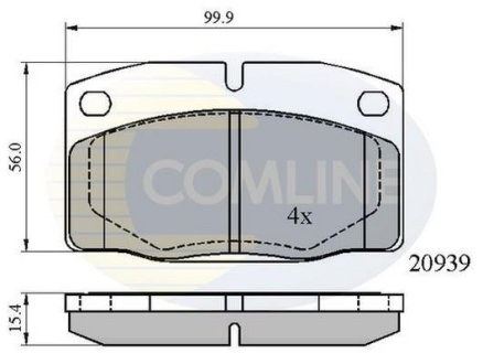 - Гальмівні колодки до дисків COMLINE CBP0135