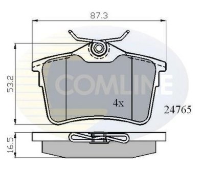 - Гальмівні колодки до дисків COMLINE CBP01797