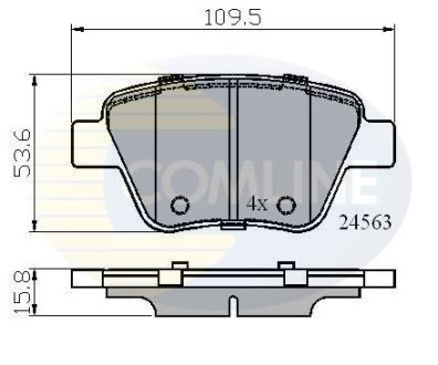 - Гальмівні колодки до дисків COMLINE CBP02022