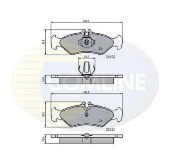 - Гальмівні колодки до дисків COMLINE CBP0453