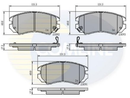 - Гальмівні колодки до дисків COMLINE CBP31196