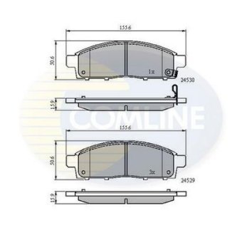 - Гальмівні колодки до дисків COMLINE CBP31584