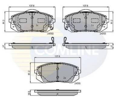 - Гальмівні колодки до дисків COMLINE CBP31768