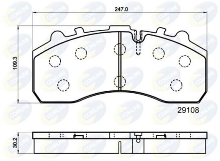 - Гальмівні колодки до дисків COMLINE CBP9042MK