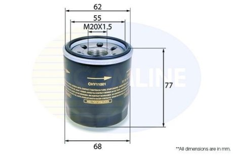 - Фільтр оливи (аналогWL7200) COMLINE CHY11001