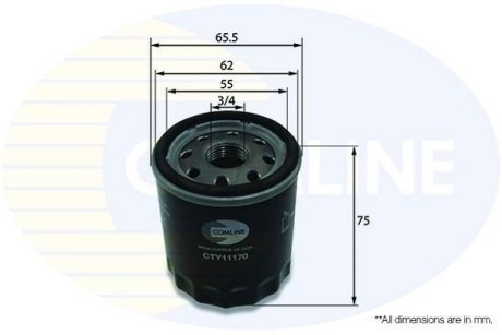 - Фільтр оливи (аналогWL7131/OC534) COMLINE CTY11170