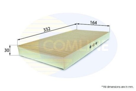 - Фільтр салону (аналогWP9034/LA117) COMLINE EKF116