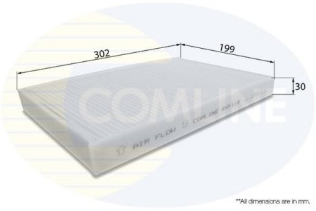 - Фільтр салону (аналогWP6828/LA75) COMLINE EKF119