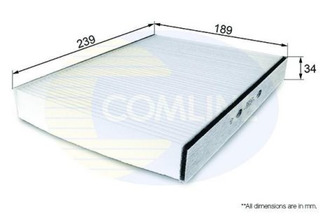 - Фільтр салону (аналогWP9110/LA169) COMLINE EKF121